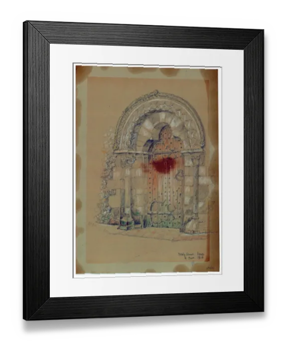 Framed Print : Church Door, Nately Scures MD41_00050 Framed Print : Church Door, Nately Scures MD41_00050