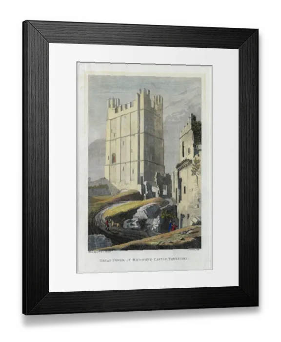 Framed Print : Richmond Castle EHC01_047_0032 Framed Print : Richmond Castle EHC01_047_0032