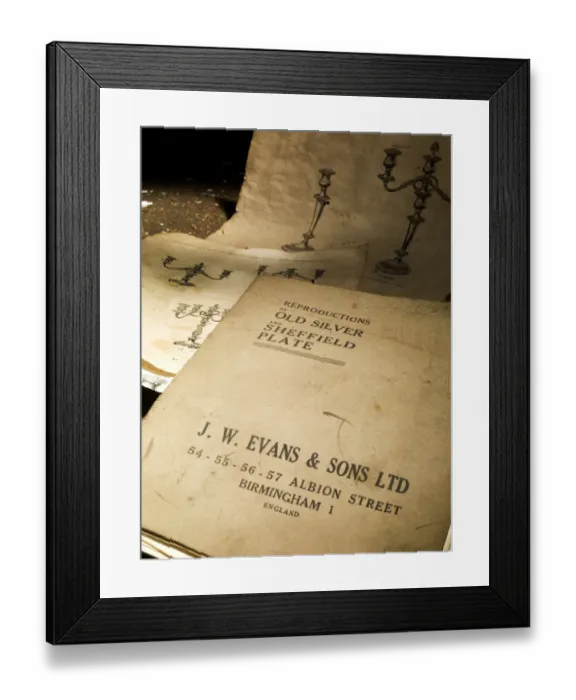 Framed Print : Pattern book, J. W. Evans N080426 Framed Print : Pattern book, J. W. Evans N080426