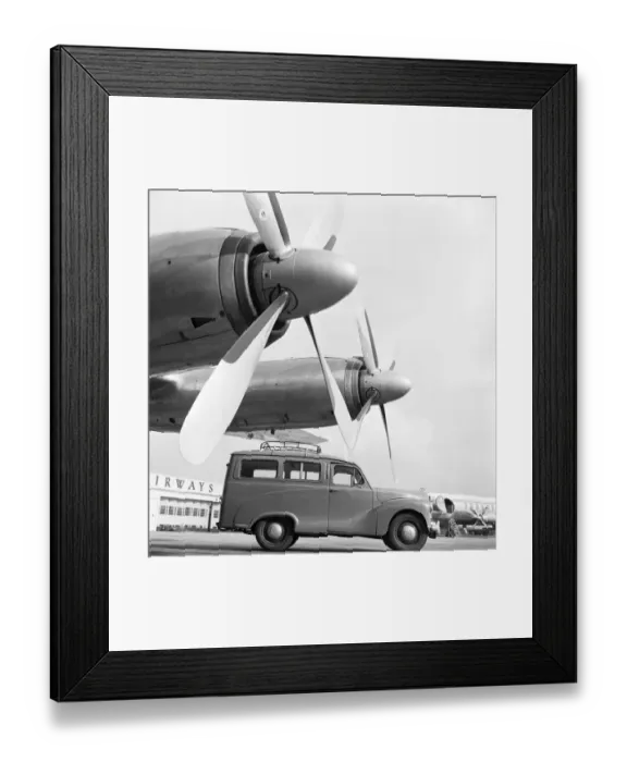 Framed Print : Austin van and aircraft propellers a087965 Framed Print : Austin van and aircraft propellers a087965