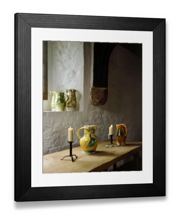 Framed Print : Interior detail of Medieval Merchants House J880168