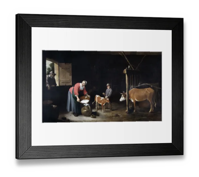 Framed Print : Teniers - Interior of a Cowshed N070676 Framed Print : Teniers - Interior of a Cowshed N070676