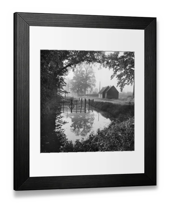 Framed Print : Rural scene a090284