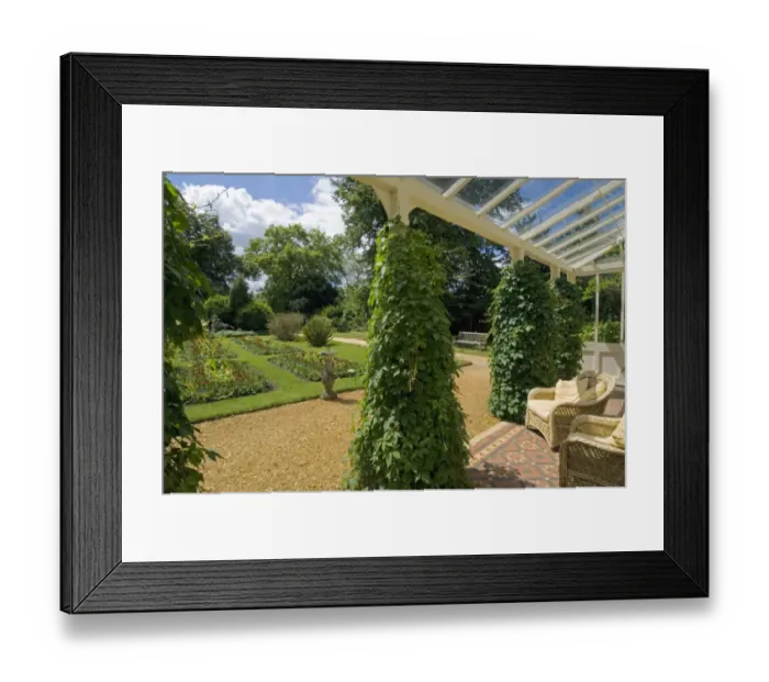 Framed Print : View from the verandah at Down House N080521