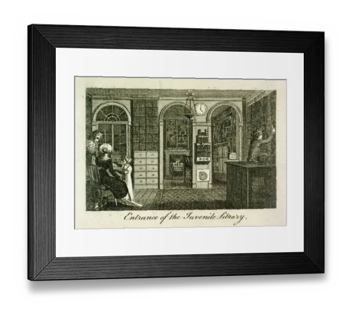 Framed Print : Juvenile Library, 157 New Bond Street 1801 J000139 Framed Print : Juvenile Library, 157 New Bond Street 1801 J000139