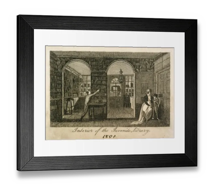 Framed Print : Juvenile Library, 157 New Bond Street 1801 J000140