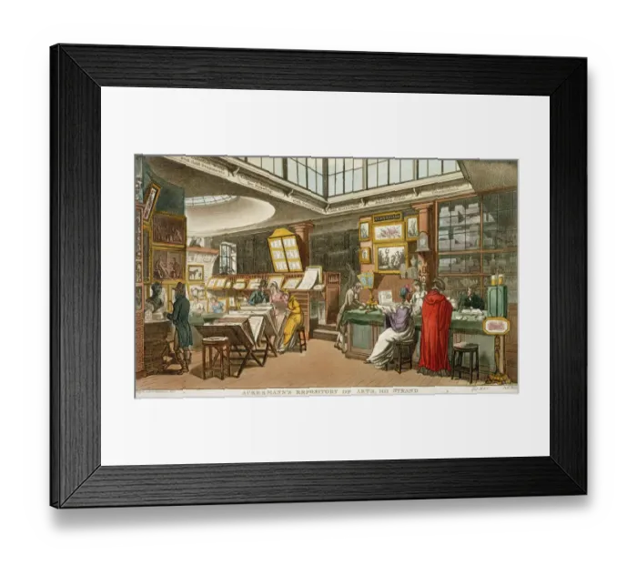 Framed Print : Ackermanns Repository of Arts, 101 Strand 1809 J000143