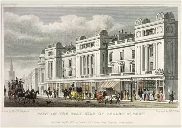Part of the East Side of Regent Street 1827 J000144