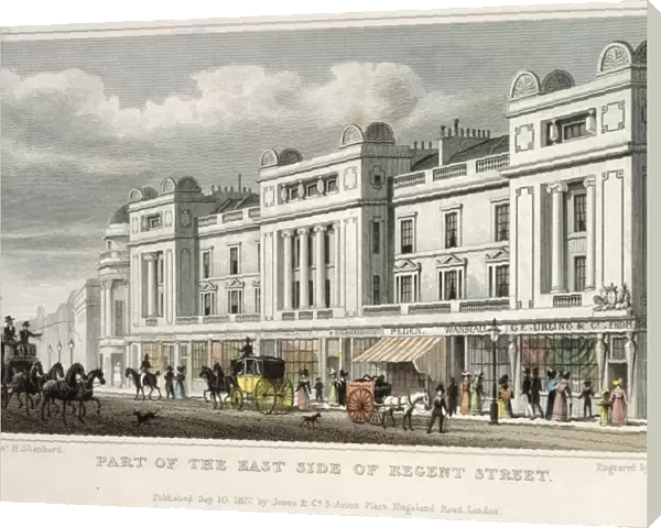 Part of the East Side of Regent Street 1827 J000144
