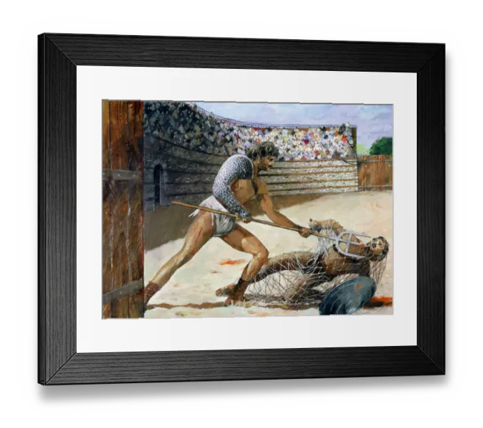 Framed Print : Roman Gladiators J950069 Framed Print : Roman Gladiators J950069