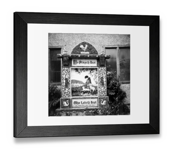 Framed Print : Well dressing a98_11956