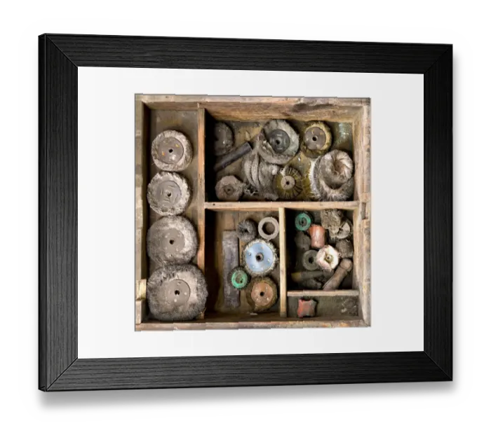 Framed Print : Draw full of polishing wheels N090011 Framed Print : Draw full of polishing wheels N090011