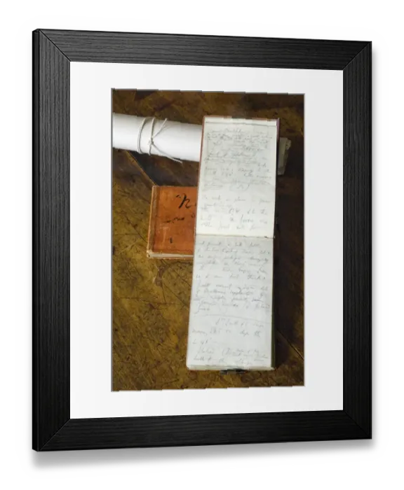 Framed Print : Charles Darwins notebooks N080593