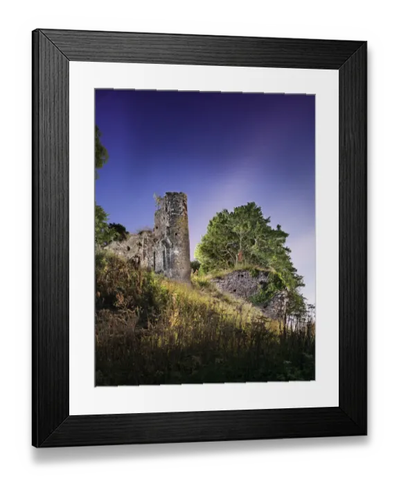 Framed Print : Snodhill Castle DP181985