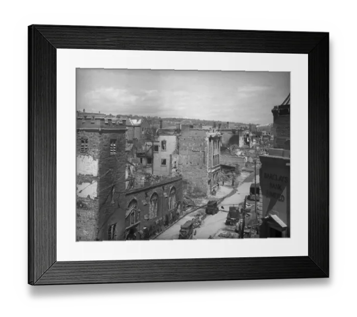 Framed Print : Bomb damage, Exeter BB42_00706 Framed Print : Bomb damage, Exeter BB42_00706