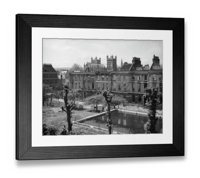 Framed Print : Bomb damage, Exeter BB42_00712
