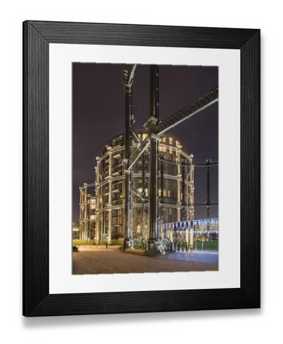 Framed Print : Gasholder Park, Kings Cross DP220107