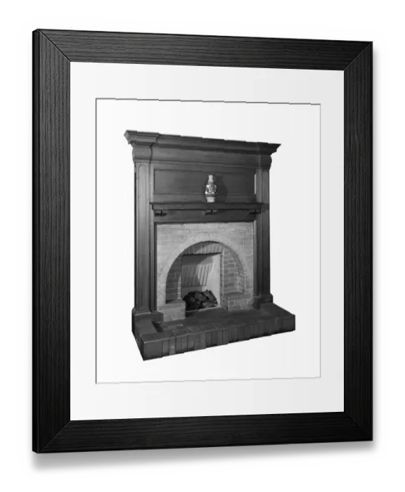 Framed Print : Fireplace BL20329_006