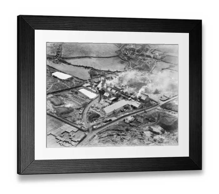 Framed Print : Cornish tin smelting works EPW009899a Framed Print : Cornish tin smelting works EPW009899a
