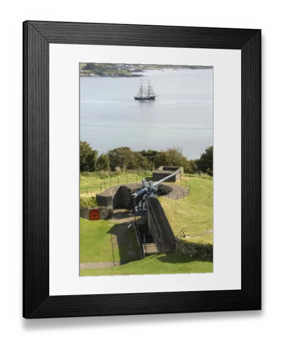 Framed Print : Gun battery at Pendennis Castle N080669