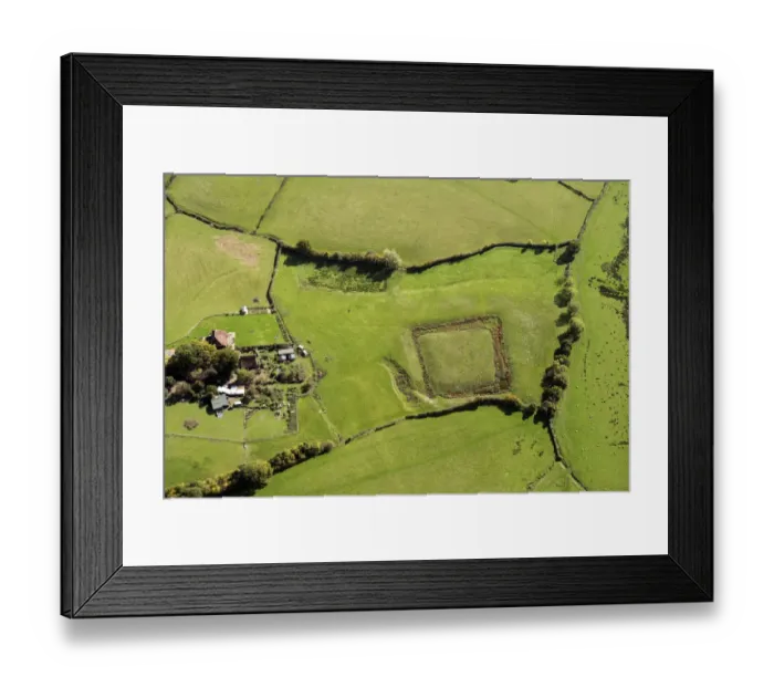 Framed Print : Moated site 33327_026