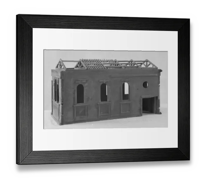 Framed Print : Model of Pembroke College Chapel CC72_00096