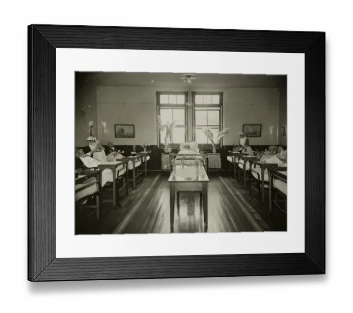 Framed Print : Care for the elderly med01_01_0235