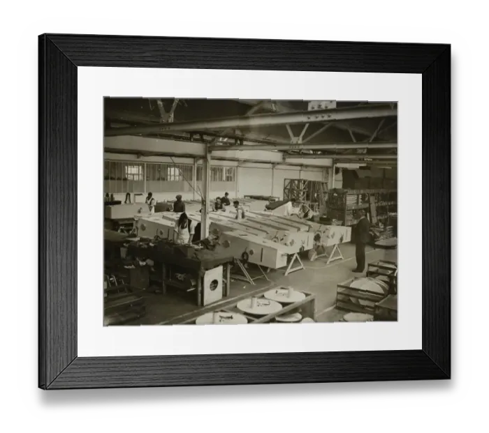 Framed Print : Making iron lungs med01_01_0323