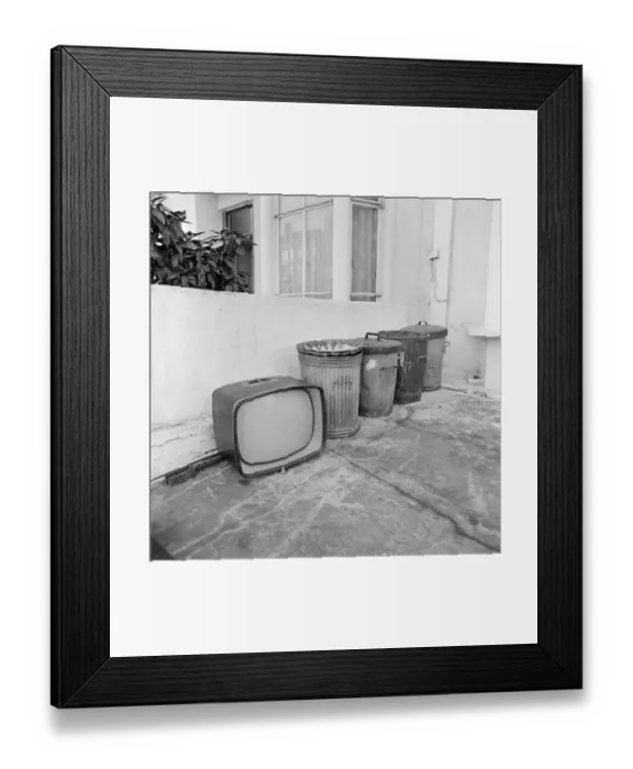 Framed Print : Discarded TV a071519 Framed Print : Discarded TV a071519