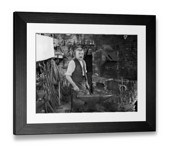 Framed Print : Blacksmith, Southrop BBL_02524 Framed Print : Blacksmith, Southrop BBL_02524