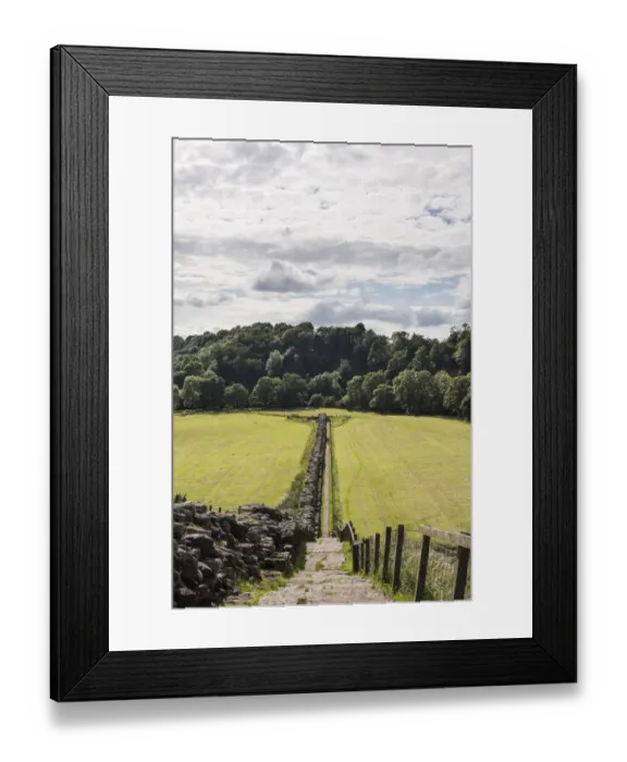Framed Print : Hadrians Wall path DP217832