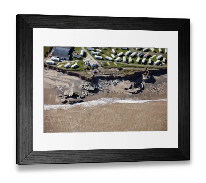 Framed Print : Coastal erosion at Fort Godwin 28503_001