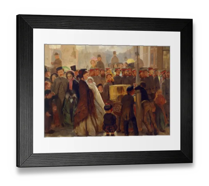 Framed Print : Boyd Houghton - Volunteers marching out 1860 K030524