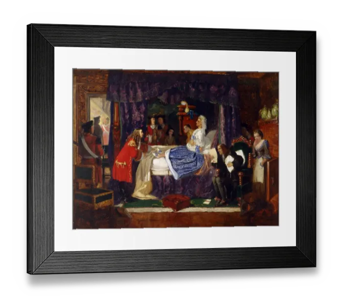Framed Print : Boyd Houghton - A Death-Bed Scene K030527