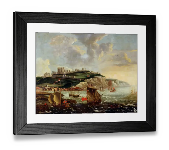 Framed Print : Seascape with Dover Castle K940794