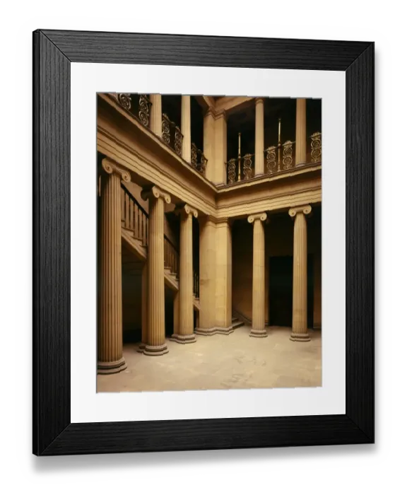 Framed Print : Belsay Hall J850186 Framed Print : Belsay Hall J850186