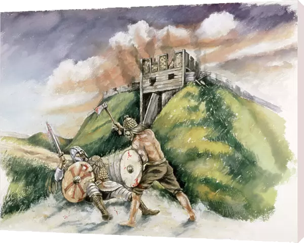 Cynric fighting the Britons at Old Sarum in 552 AD J030101