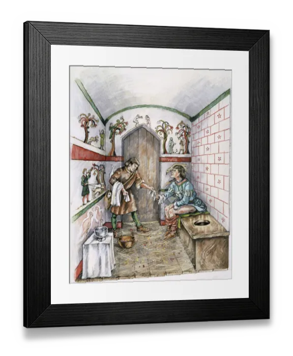 Framed Print : Medieval latrine J030112 Framed Print : Medieval latrine J030112