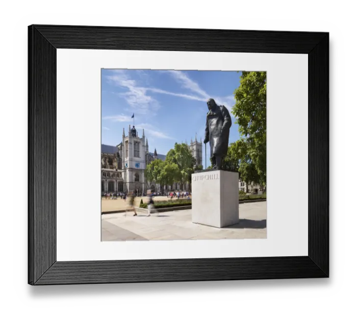 Framed Print : Statue of Sir Winston Churchill DP167766