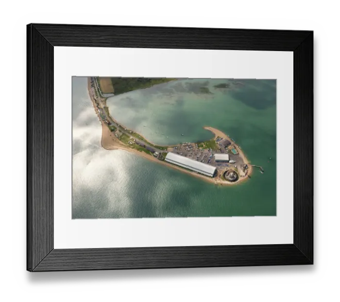 Framed Print : Aerial view of Calshot Castle N071869