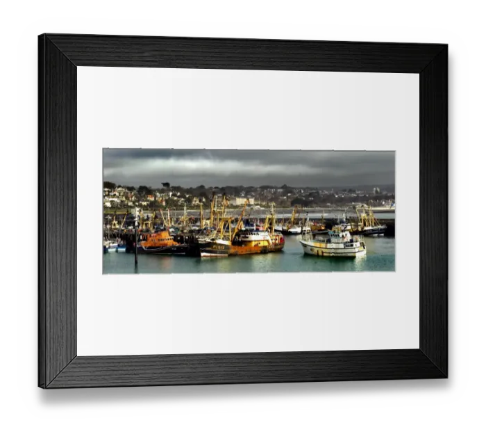Framed Print : Newlyn Fishing Port N061030 Framed Print : Newlyn Fishing Port N061030