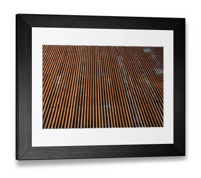 Framed Print : Corrugated iron roof DP032153