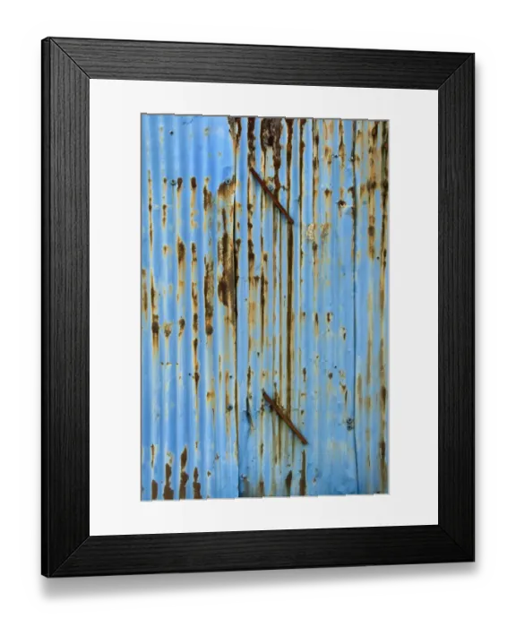 Framed Print : Corrugated iron DP070334