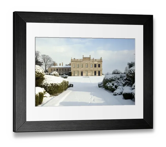 Framed Print : Brodsworth Hall in the snow N090065