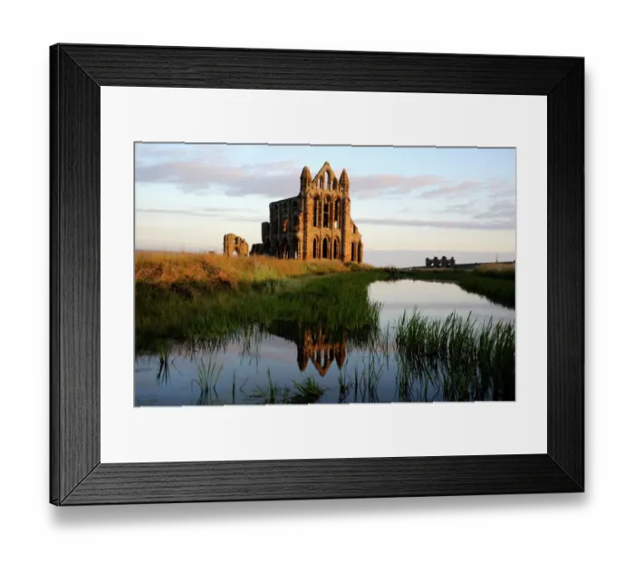 Framed Print : Whitby Abbey at sunrise N080791 Framed Print : Whitby Abbey at sunrise N080791
