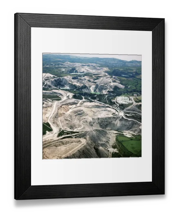 Framed Print : China Clay works, Cornwall EAC281617