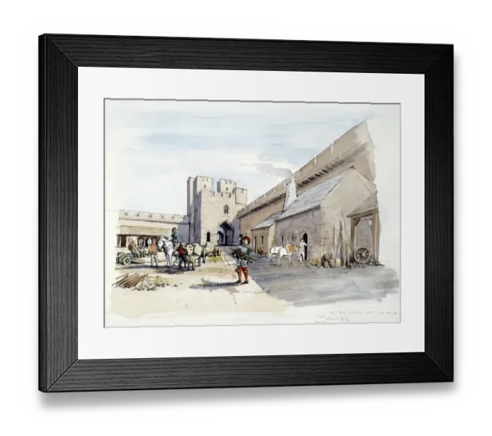 Framed Print : Etal Castle J950158