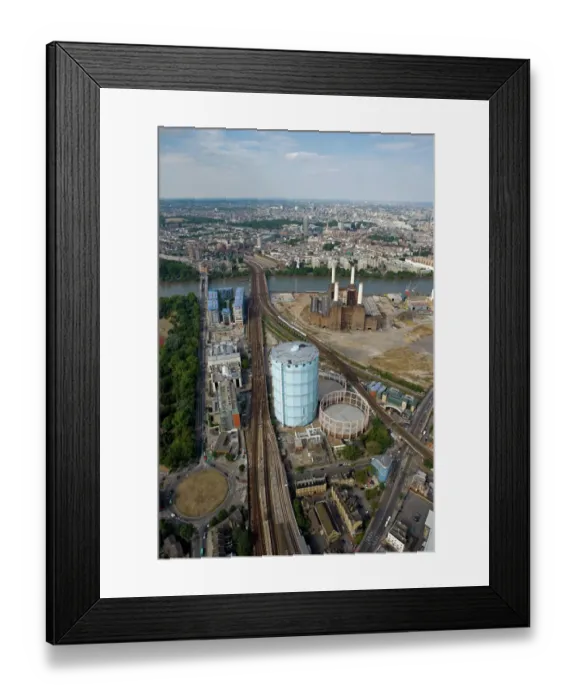 Framed Print : Battersea Power Station & Gasworks 24411_018
