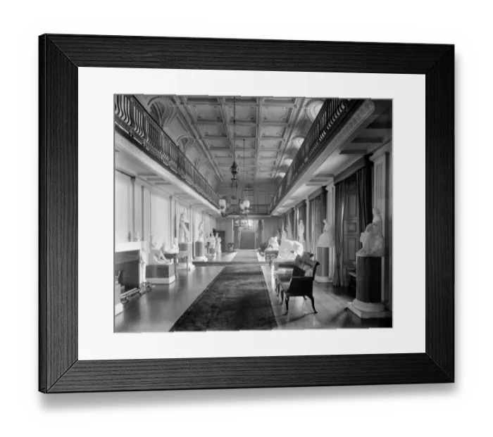 Framed Print : Witley Court Sculpture Gallery c. 1920 BL25083 Framed Print : Witley Court Sculpture Gallery c. 1920 BL25083