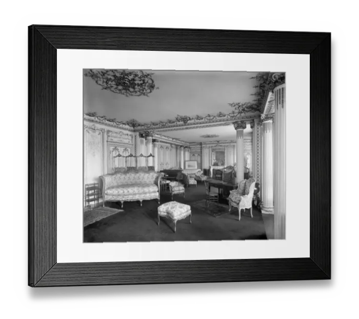 Framed Print : Witley Court Drawing Room c. 1920 BL25086